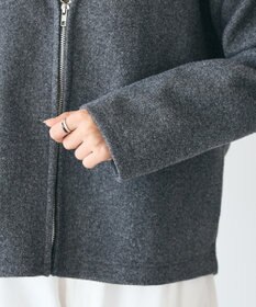 CRAFT STANDARD BOUTIQUE 圧縮ウール風ZIP付きジャケット