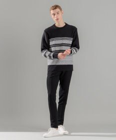 JOSEPH HOMME レボソジャガード 　クルーネックニット
