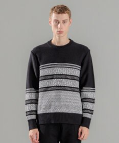 JOSEPH HOMME レボソジャガード 　クルーネックニット