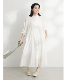 CRAFT STANDARD BOUTIQUE インド綿Ａラインシャツワンピース