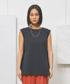 J.PRESS YORK STREET 【WOMEN】ファブリックポイント ノースリーブプルオーバー