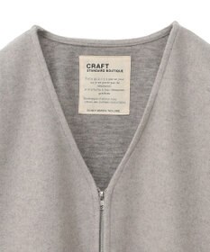 CRAFT STANDARD BOUTIQUE 圧縮ウール風ZIP付きジャケット