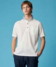 JOSEPH ABBOUD 【リネン素材/吸水速乾/日本素材】リネンハニカム ダディ ポロシャツ