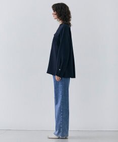 BEIGE， 【洗える】JASMINE / スタンドカラージップブラウス