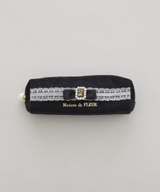 Maison de FLEUR ベロアレースロングポーチ