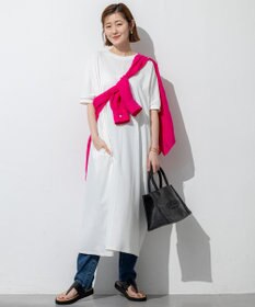 23区 【SLOW/一部店舗限定】MVSコットン T ワンピース