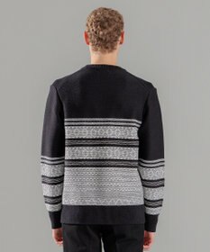 JOSEPH HOMME レボソジャガード 　クルーネックニット