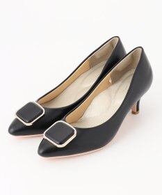 ANY SIS 【22.5cm~24.5cm】スクエアストーン パンプス