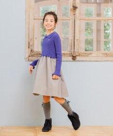 組曲 KIDS 【110-140㎝】千鳥ドッキング ワンピース