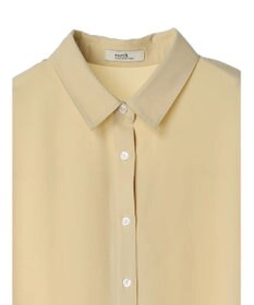 earth music&ecology バックボタンチュニック