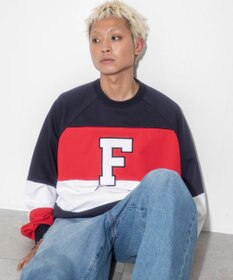 WEGO 【ユニセックス着用ITEM】別注FILAパネル切替プルオーバー
