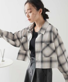 WEGO オンブレチェックショートシャツ