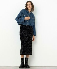 NAVE 【Nave・洗える】スパンコール スカート