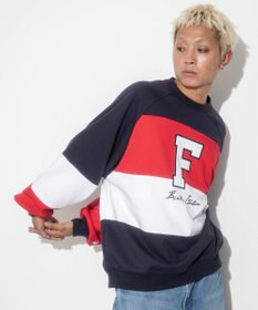 WEGO 【ユニセックス着用ITEM】別注FILAパネル切替プルオーバー