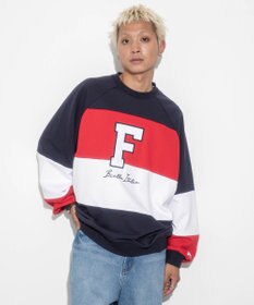 WEGO 【ユニセックス着用ITEM】別注FILAパネル切替プルオーバー