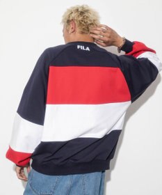 WEGO 【ユニセックス着用ITEM】別注FILAパネル切替プルオーバー