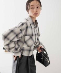 WEGO オンブレチェックショートシャツ