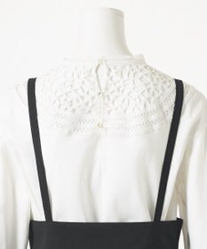 23区 L 【GOLD LABEL】クリスピーリネンストレッチ サスペンダーパンツ