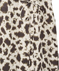 CRAFT STANDARD BOUTIQUE ヒョウ柄プリントIラインスカート
