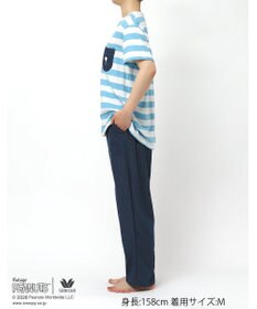 WACOAL PEANUTS パジャマ 4分袖 長ズボン 綿100%(本体) スヌーピー レディース FDT165 /ワコール
