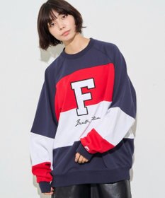 WEGO 【ユニセックス着用ITEM】別注FILAパネル切替プルオーバー