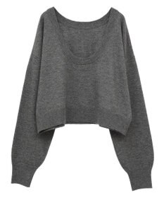 Green Parks ２ＷＡＹ　ショート丈ニットプルオーバー