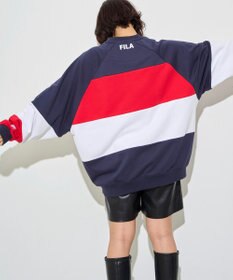 WEGO 【ユニセックス着用ITEM】別注FILAパネル切替プルオーバー