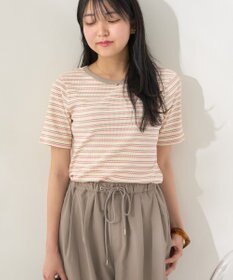 AMERICAN HOLIC リブ　５分袖トップス