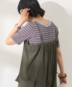 AMERICAN HOLIC リブ　５分袖トップス