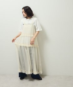 Green Parks ・Ｐｅｔｉｔ　Ｆｌｅｕｒ　シアーティアードキャミワンピ