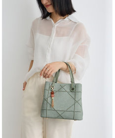 MioFIRANO カジュアルシッククロスラインハンドバッグ 2WAY チャーム付き　FIRANO フィラノ