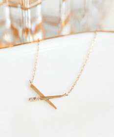 Phoebe 【K10】プレシャスクロスダイヤモンドネックレス/全長:40cm