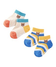 MIKI HOUSE HOT BISCUITS 【9-19cm / 靴下2足セット】ローカット ソックスパック2足セット