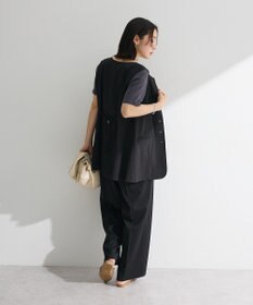 Green Parks クルーネック多釦ジレ