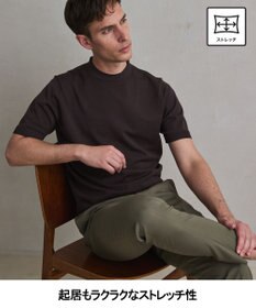GOTAIRIKU 仕事で着られる綿パン【吸水速乾/ストレッチ/折り目加工】クールマックスコットンパンツ_ノータック（26年モデル）