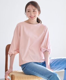 ANY 【接触冷感】シルケットスムース ツイストスリーブトップス