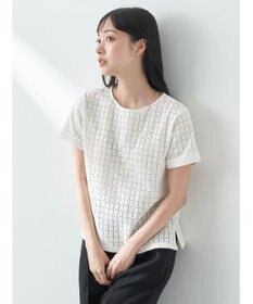 earth music&ecology ジャガードレースプルオーバー