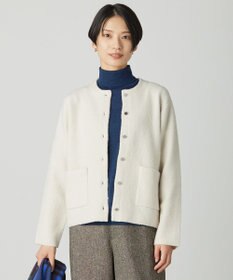 J.PRESS LADIES L BOUCLE ニット アウター ベージュ系