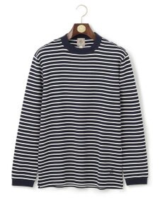 J.PRESS MEN ワッフルボーダー ロングTシャツ