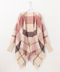 ANY SIS ノーブルチェック ポンチョ ストール