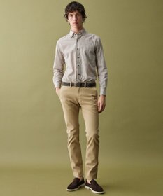 JOSEPH ABBOUD 【キングサイズ・オーガニックコットン・日本素材】ジオメトリックパターンプリントシャツ　26SSモデル