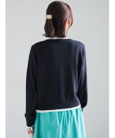 Te chichi 配色レイヤードカーディガン