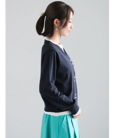 Te chichi 配色レイヤードカーディガン