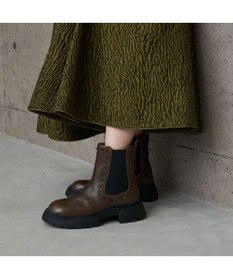 MODE ET JACOMO <carino>サイドゴアビジューショートブーツ
