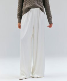 BEIGE， 【洗える】LLOYD / ハンマーサテンイージーワイドパンツ