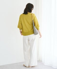 YECCA VECCA シアーニットVネックカーディガン