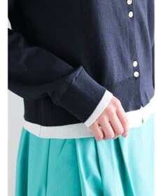 Te chichi 配色レイヤードカーディガン