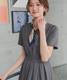 Tiaclasse 【おのののかさん着用】半袖&長袖選べる袖丈・タックフレアワンピース