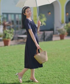 Tiaclasse 【おのののかさん着用】半袖&長袖選べる袖丈・タックフレアワンピース