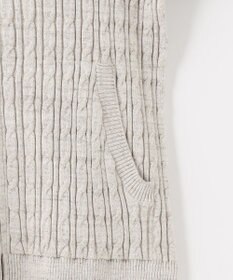 JOSEPH ABBOUD 【オリジナルオーガニックコットン使用/サスティナブル】JOE COTTONケーブル ニットパーカー